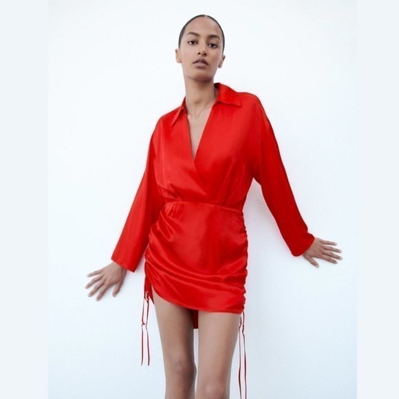 Zara Dresses & Skirts - Zara red mini dress. Size XS. NWT
